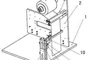 锂电池极组打包装置中的拉胶带机构