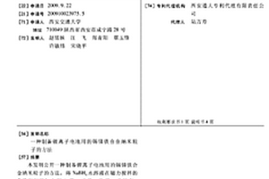 制备锂离子电池用的锡锑铁合金纳米粒子的方法