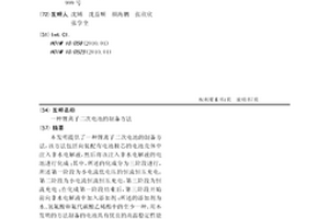 锂离子二次电池的制备方法