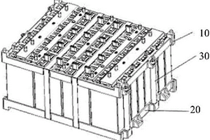 方形锂离子电池组合的固定支架