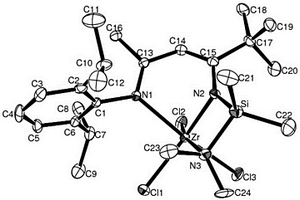 β-二亚胺硅桥二甲胺基锆催化剂及其制备