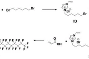 阳离子型两亲性含氟水凝胶吸附剂及其制备方法和应用