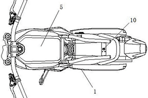 电池便于拿取的摩托车装置