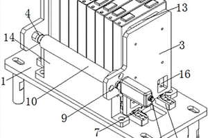 方形锂离子电池模块的测厚装置