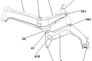 电动助力自行车车架