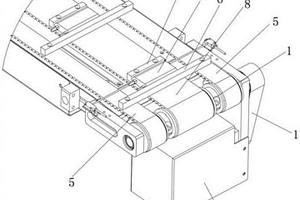 锂离子电池卷绕机的易调式下料输送机构