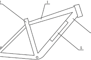 内嵌电池的电动自行车车架