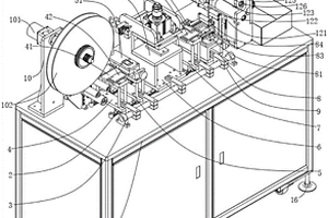 锂电池引脚排线自动压花切断一体式自动化设备