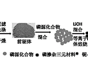铌-磷共掺杂高镍三元正极材料及其制备方法和应用
