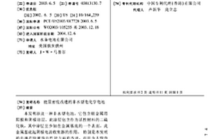 能量密度改进的非水型电化学电池
