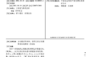 正电极活性材料、使用它的正电极和非水电解质二次电池