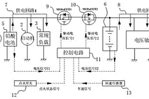 用于启停技术的双蓄电池供电电路