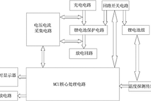 具备温度探测及语音警报功能的移动电源