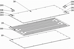 电动车动力锂电池的双通路冷却板