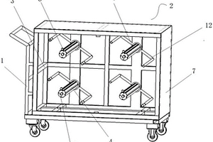 用于锂离子电池极片转运的周转车