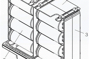 用于免点焊弹片式锂电池装配结构
