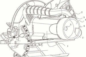 锂电电圆锯的电池快拆结构