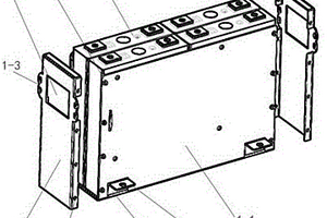电动叉车用锂快速安装式电池模组结构件