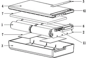 带电量管理的锂电池封装结构