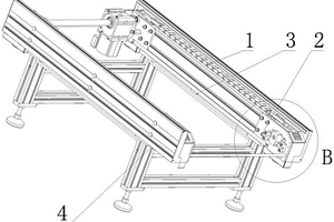用于锂电池生产的间距调节式链盖输送线