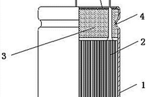 圆柱形导针非对称引出的圆柱形锂离子电池