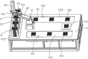 动力锂电池PACK线支架自动上下料设备