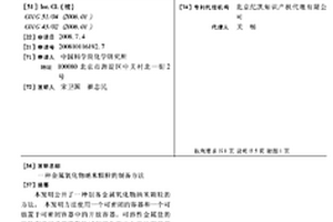 金属氧化物纳米颗粒的制备方法