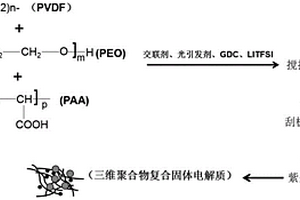 三维聚合物复合固体电解质及其制备方法