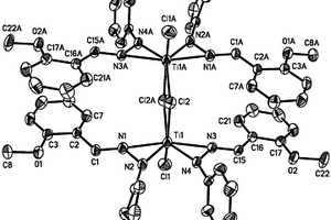 邻甲氧基苯腙双核钛金属配合物及其制备方法和应用