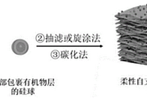 柔性自支撑硅/超长二氧化钛纳米管电极的制备方法