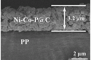 双金属磷化物镶嵌的碳中空纳米笼及其制备方法和应用