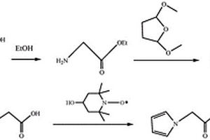 N-（氮氧自由基侧基）聚吡咯衍生物电极的制备方法