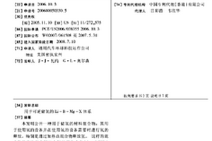 用于可逆储氢的LI-B-MG-X体系