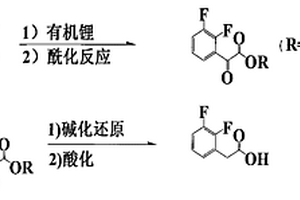 2,3-二氟苯乙酸的工业制备方法