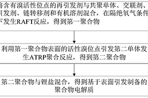 基于表面引发制备的聚合物电解质、其制备和应用