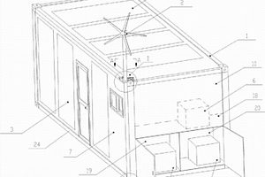 采用风光油互补发电装置的集装箱房