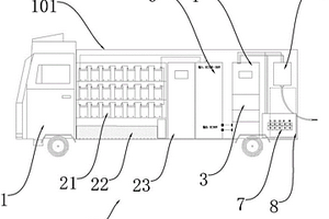 可对电动汽车快速充电的铝空储能电源车