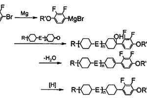 一类含环己基侧向邻二氟苯类液晶化合物的制备方法