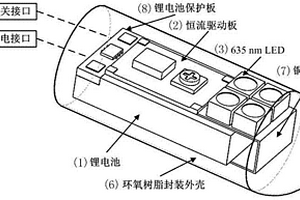 用于直肠癌光动力治疗的直肠栓LED光源