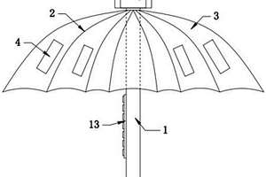 多功能户外智能雨伞
