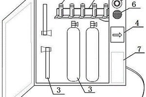 带充电自救红光照明器的消防箱