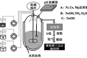 基于高镍材料的钴镁共掺杂改性三元前驱体及正极材料的制备方法