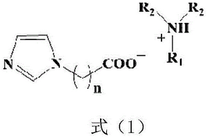 羧基咪唑类质子型离子液体及其制备方法与应用