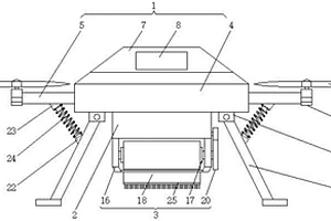 自主收放式挂幅旋翼无人机