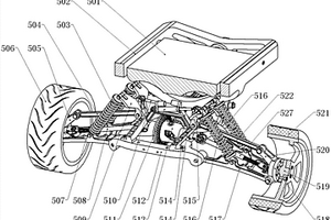 电动轮椅的前轮悬挂结构