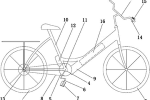 感应助力自行车的发电结构