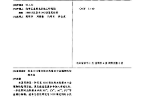 尼龙1010催化剂水洗废水中金属物的处理方法