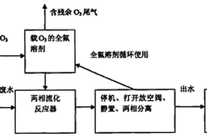 液/液两相流化臭氧氧化处理对氯硝基苯废水的方法