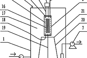 内部液体循环增强的废水光化学降解用大处理量反应器