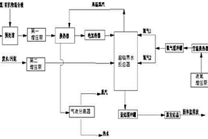 以煤、有机物为原料的废水、污泥处理系统及方法